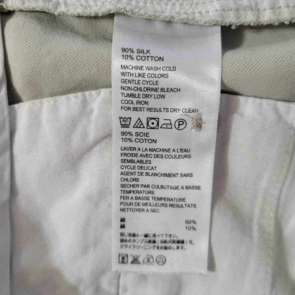 Tommy Bahama Men's Silk Cotton Light Tan Dress Shorts